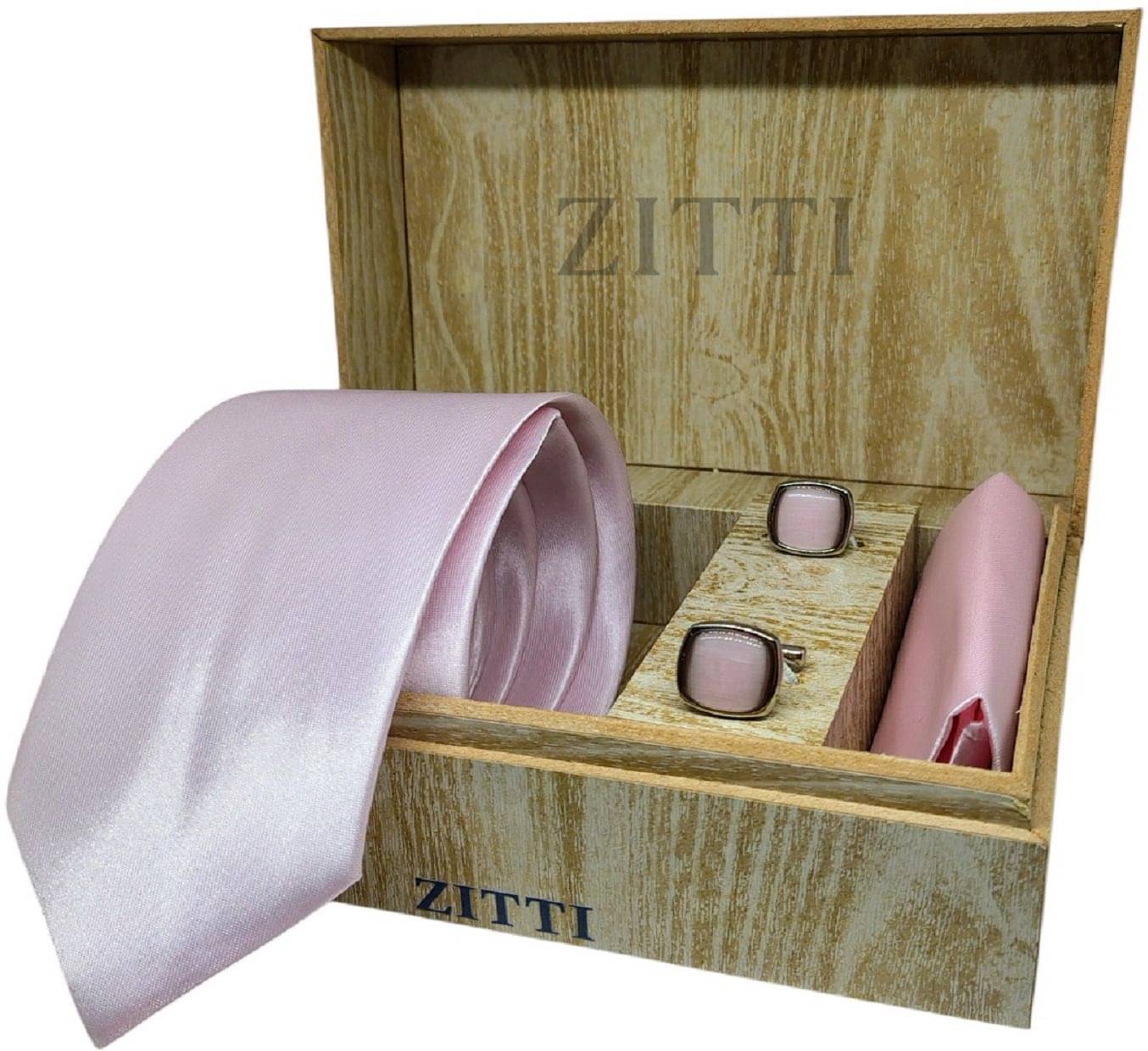     			ZITTI Pink Plain Silk Combo
