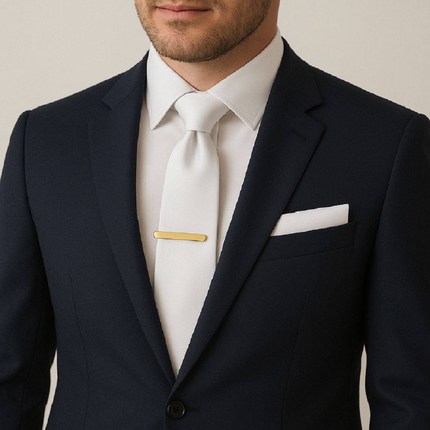     			ZITTI White Plain Silk Combo