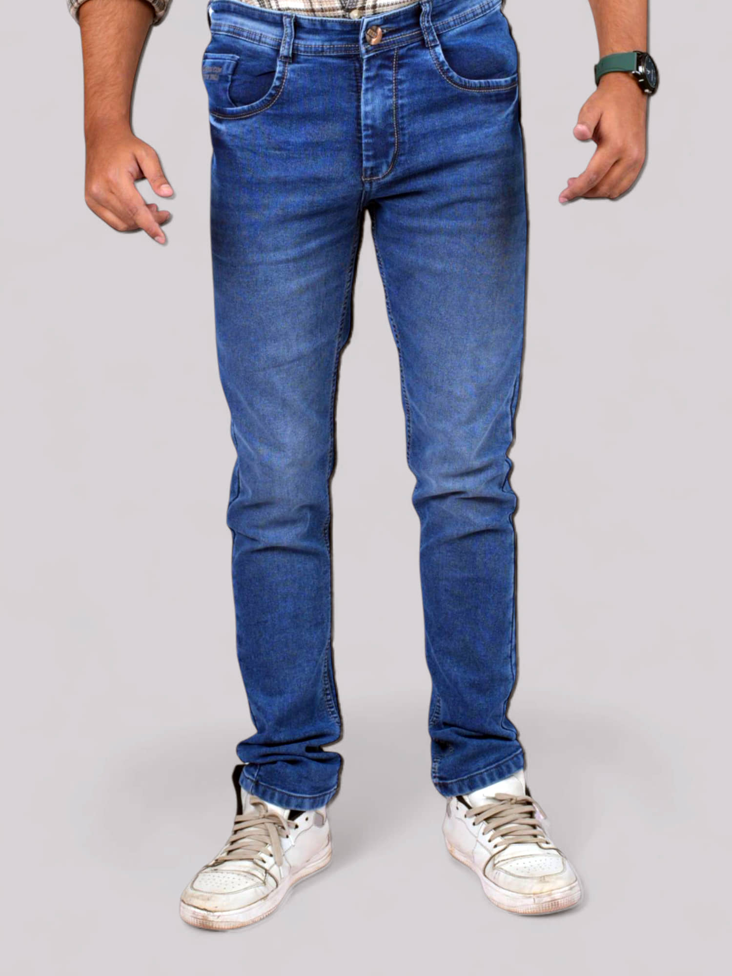 plounge Slim Fit Washed Men's Jeans - Blue ( Pack of 1 ) - Jeans | Buy online on ZillyBuy
