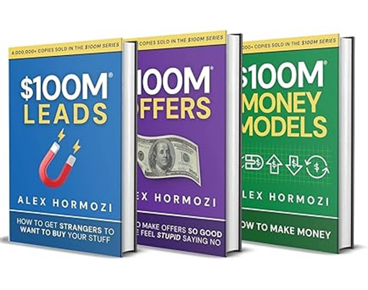 100M Leads + 100M Offers + 100M Money Models | Alex Hormozi Book Set of 3 Paperback – 31 December 2024 by Alex Hormozi (Author)     			100M Leads + 100M Offers + 100M Money Models | Alex Hormozi Book Set of 3 Paperback – 31 December 2024 by Alex Hormozi (Author)
