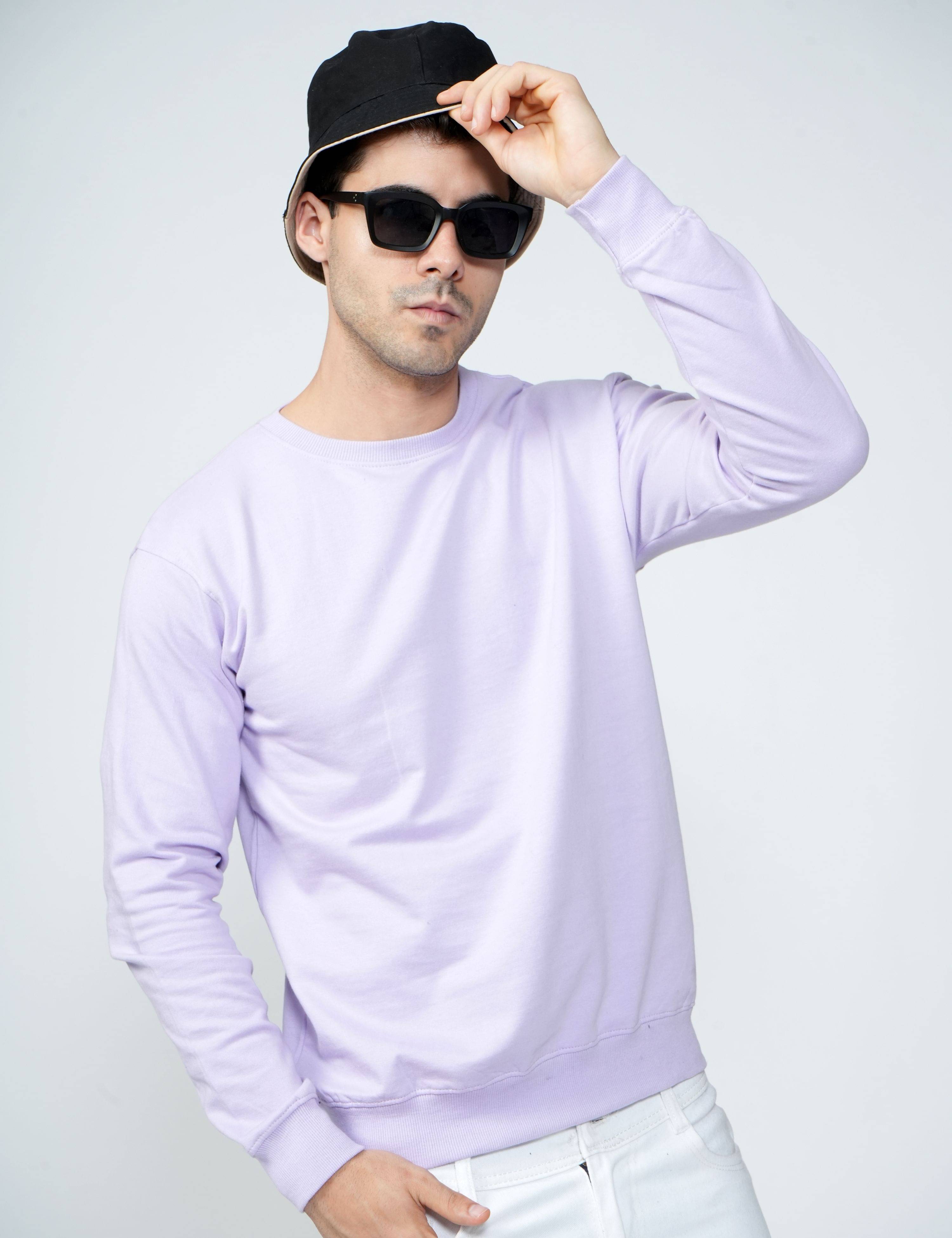 Being Wanted Cotton Round Neck Men's Sweatshirt - Purple ( Pack of 1 ) Being Wanted Cotton Round Neck Men's Sweatshirt - Purple ( Pack of 1 )