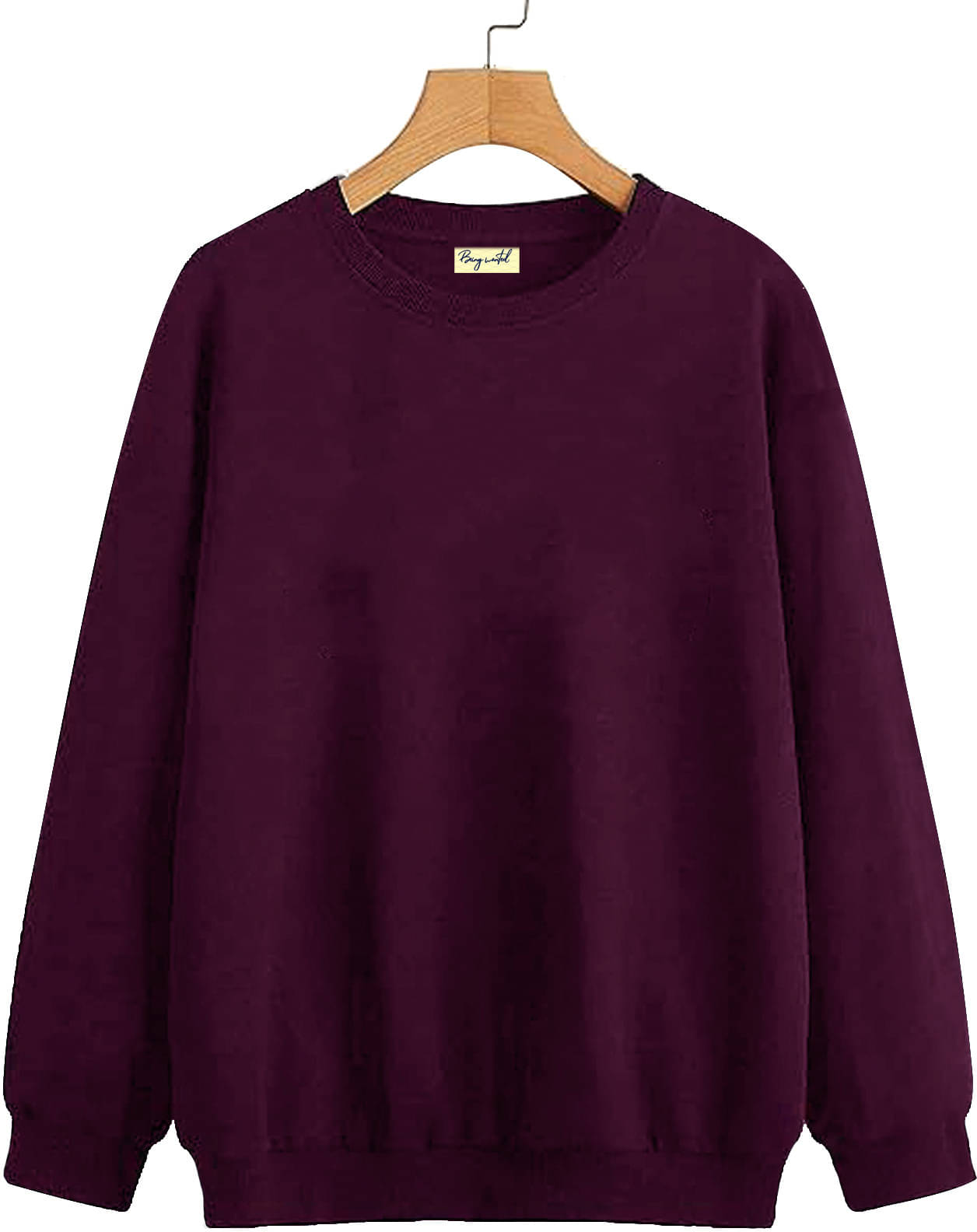     			Being Wanted Cotton Round Neck Men's Sweatshirt - Maroon ( Pack of 1 )
