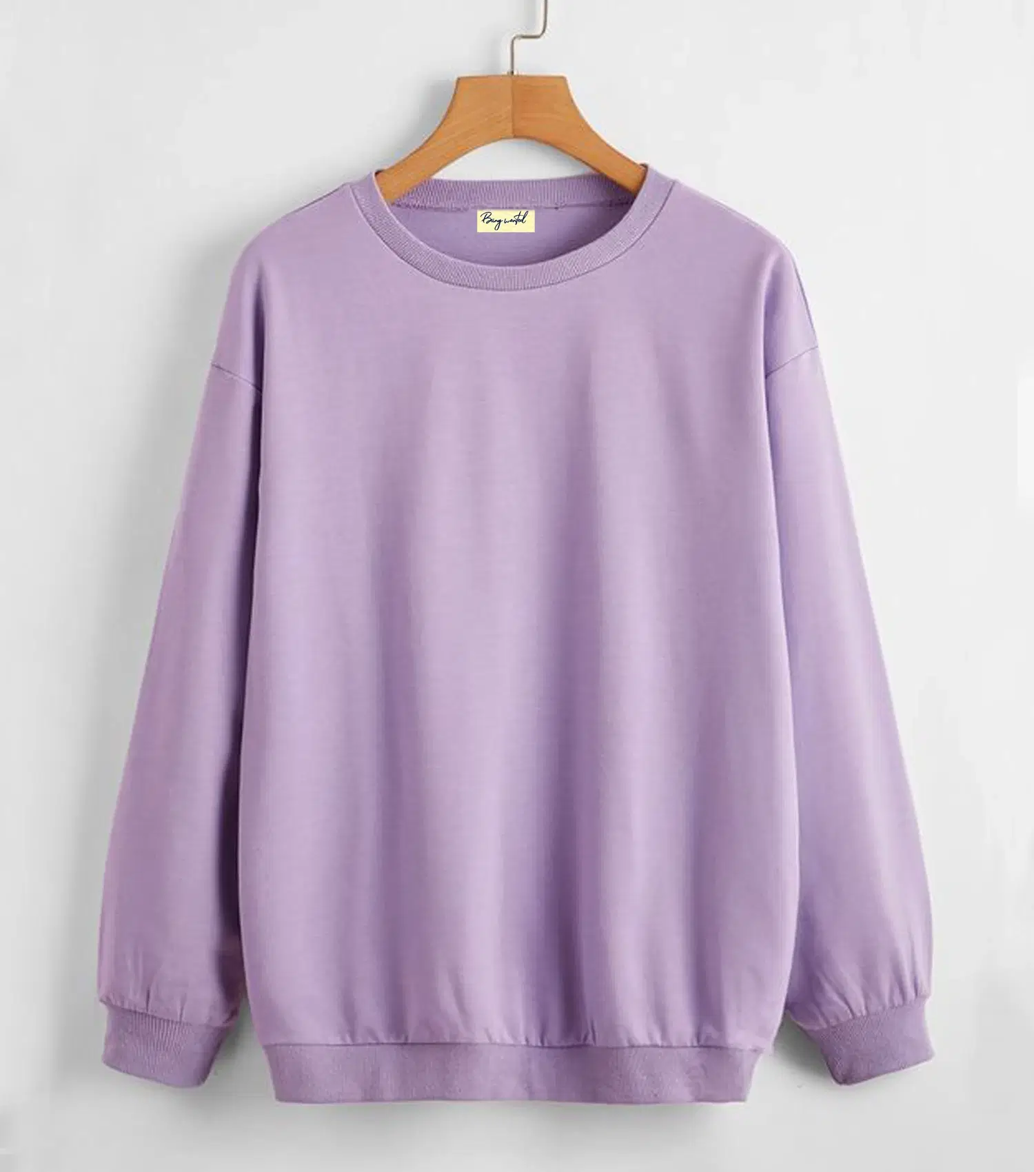     			Being Wanted Cotton Round Neck Men's Sweatshirt - Purple ( Pack of 1 )