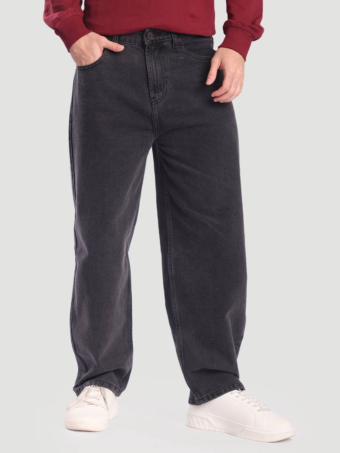     			Bene Kleed Clean Look Men's Jeans - Black ( Pack of 1 )