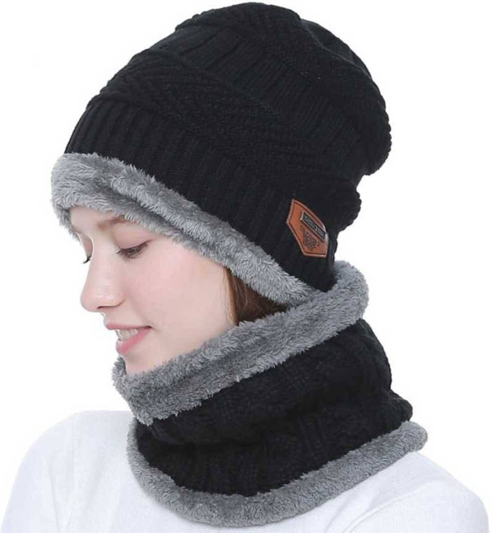     			Bolax Black Woollen Women's Cap ( Pack of 1 )