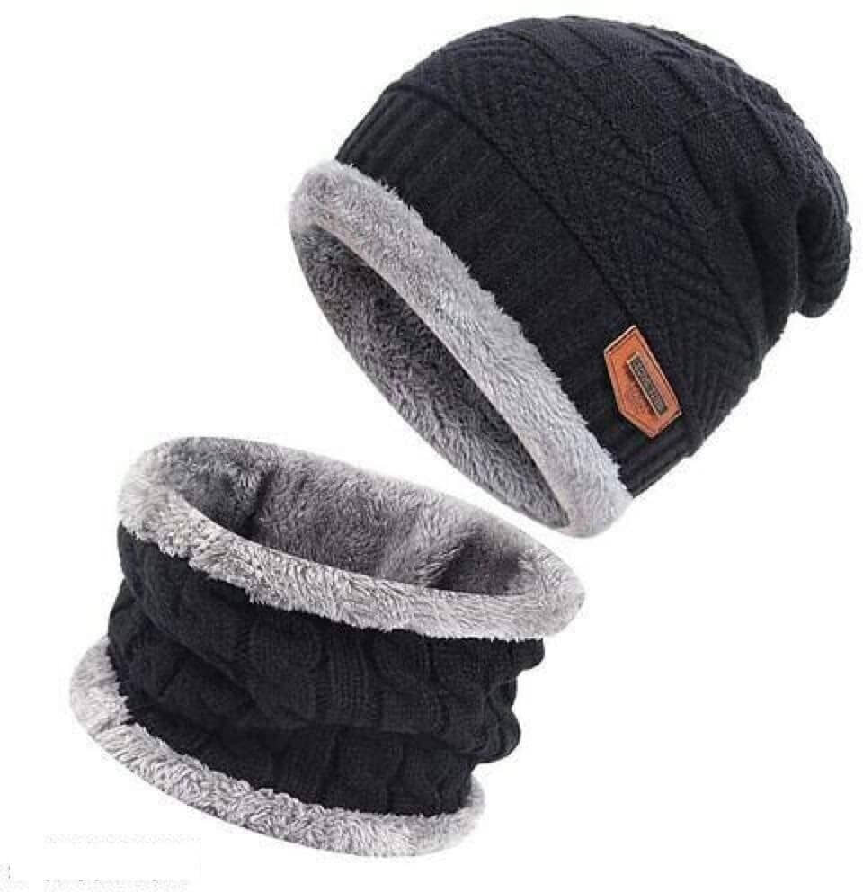 Bolax Black Woollen Women's Cap ( Pack of 1 )