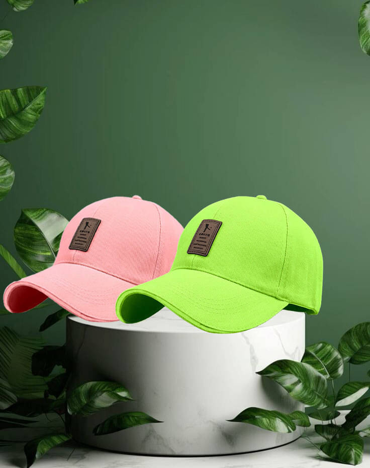 Bolax Green Cotton Blend Women's Cap ( Pack of 2 ) Bolax Green Cotton Blend Women's Cap ( Pack of 2 )