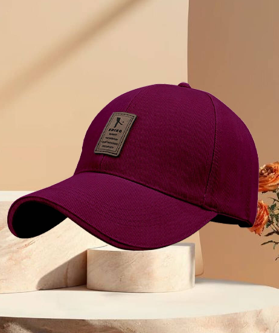     			Bolax Maroon Cotton Blend Women's Cap ( Pack of 1 )
