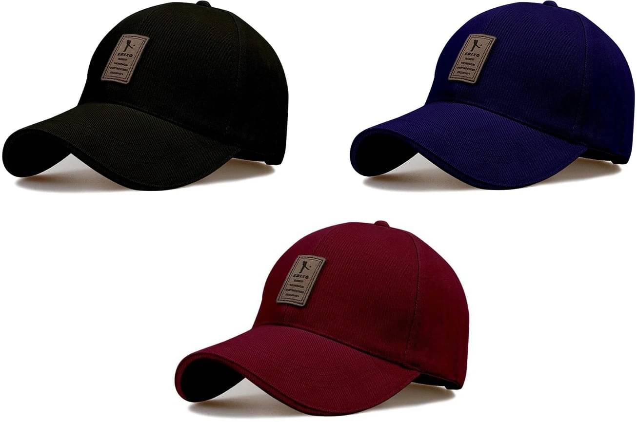     			Bolax Multicolor Cotton Women's Cap ( Pack of 3 )