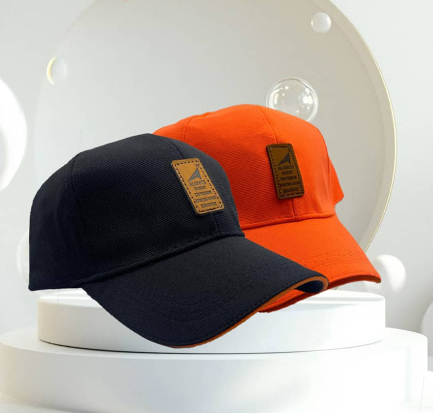     			Bolax Orange Cotton Blend Women's Cap ( Pack of 2 )