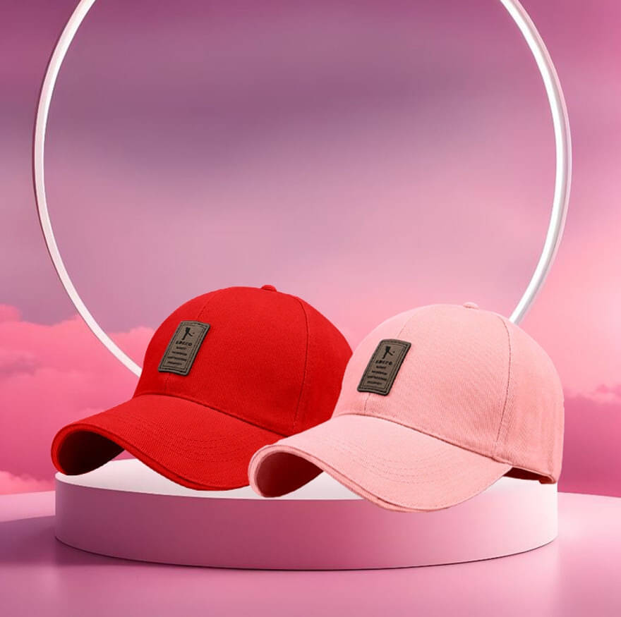 Bolax Red Cotton Blend Women's Cap ( Pack of 2 ) Bolax Red Cotton Blend Women's Cap ( Pack of 2 )
