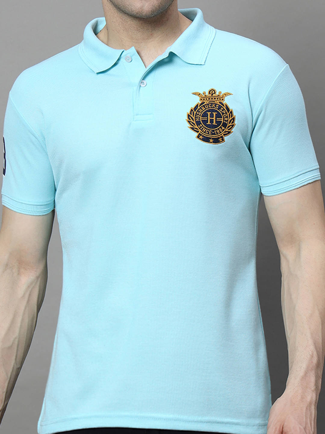 COCOSOUL Men Polyester Regular Fit Solid Polo T Shirt ( Aqua ) COCOSOUL Men Polyester Regular Fit Solid Polo T Shirt ( Aqua )