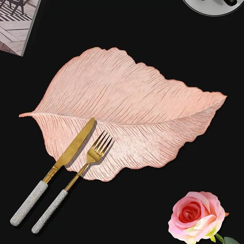 Dakshya Industries PVC Floral Round Table Mats ( 38 cm x 38 cm ) Pack of 6 - Copper Dakshya Industries PVC Floral Round Table Mats ( 38 cm x 38 cm ) Pack of 6 - Copper