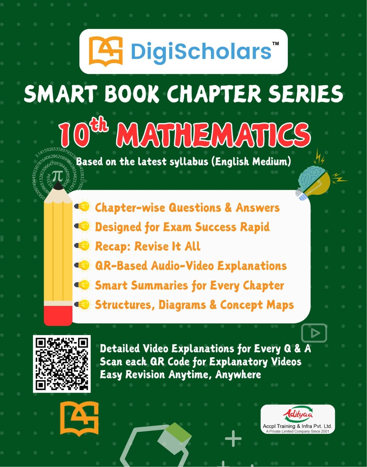     			DigiScholars Class 10 Smart Book Chapter Series Mathematics