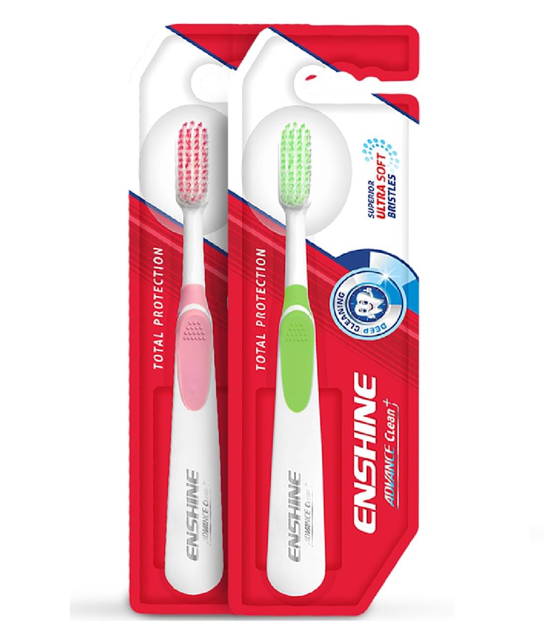     			Enshine Advance Clean Toothbrush for Deep Cleaning, Enamel Protection & Oral Hygiene (Pack Of 2)