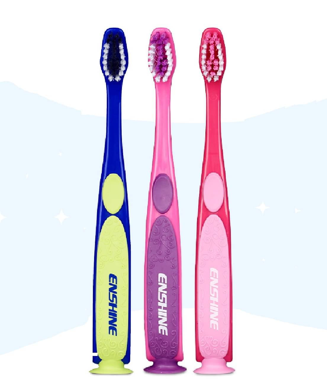     			Enshine Infant to Toddler Toothbrush, Gum Protection, Easy Grip for 12+ Months Kids (Pack Of 3)