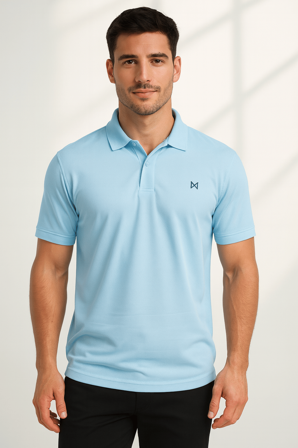     			Force NXT Light Blue Polyester Regular Fit Men's Sports Polo T-Shirt ( Pack of 1 )