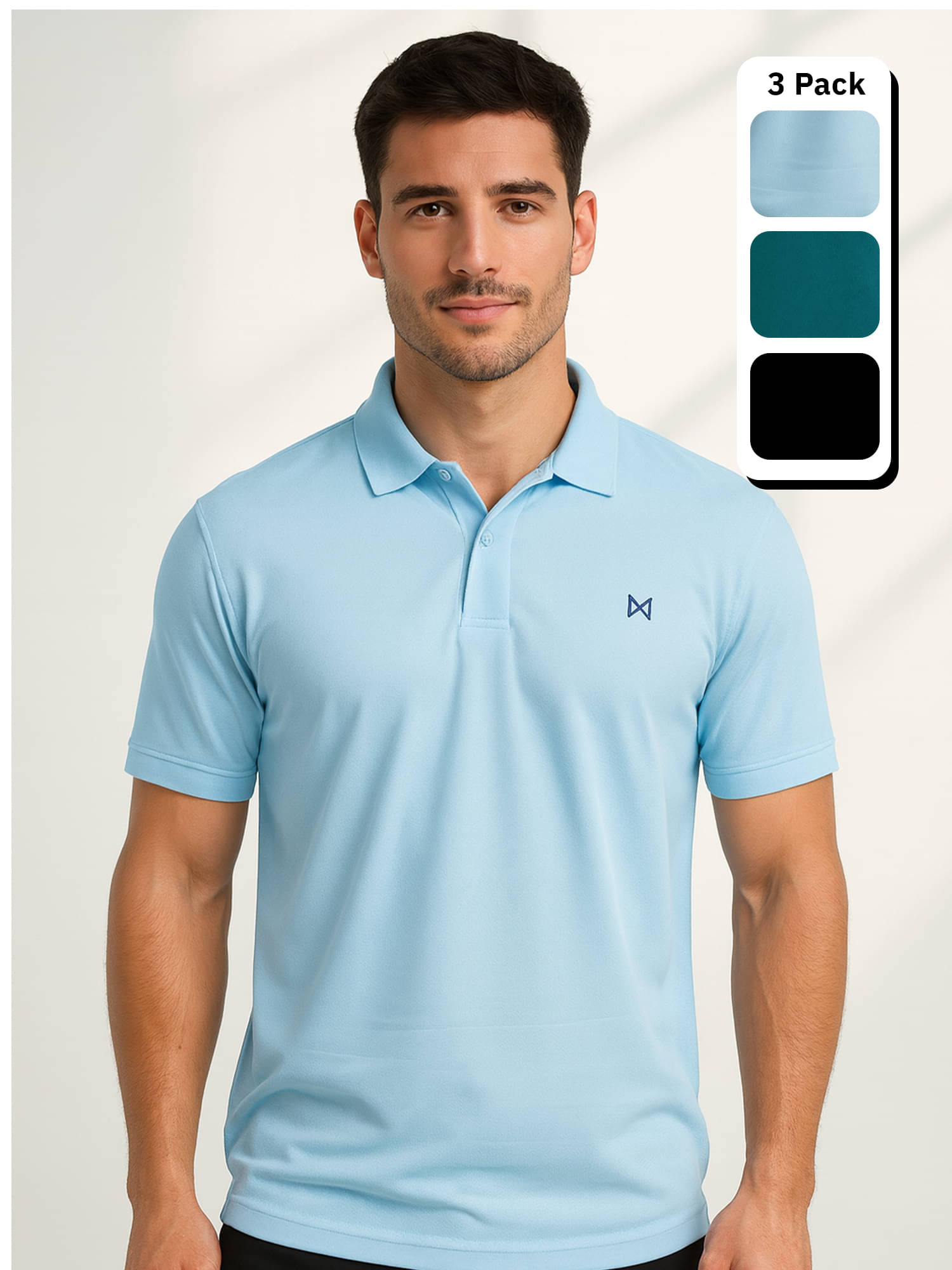 Force NXT Multicolor Polyester Regular Fit Men's Sports Polo T-Shirt ( Pack of 3 )     			Force NXT Multicolor Polyester Regular Fit Men's Sports Polo T-Shirt ( Pack of 3 )