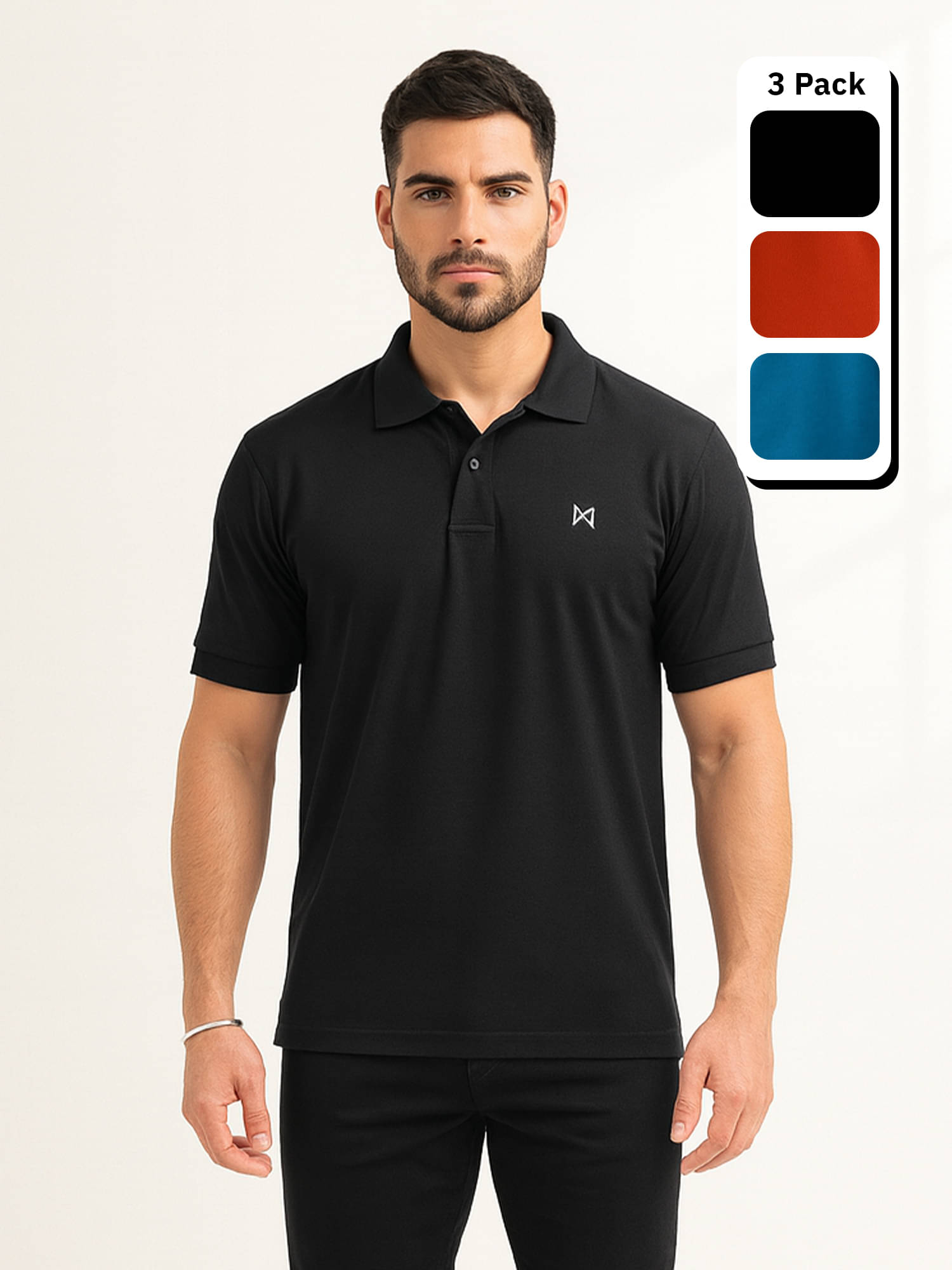 Force NXT Multicolor Polyester Regular Fit Men's Sports Polo T-Shirt ( Pack of 3 ) Force NXT Multicolor Polyester Regular Fit Men's Sports Polo T-Shirt ( Pack of 3 )