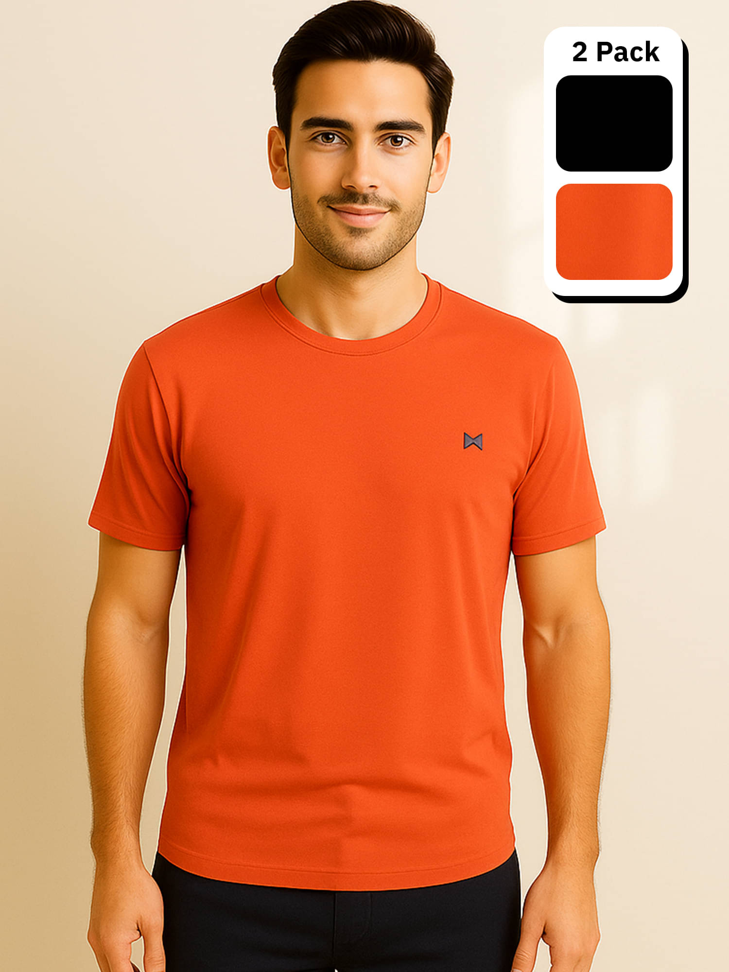 Force NXT Multicolor Polyester Regular Fit Men's Sports T-Shirt ( Pack of 2 ) Force NXT Multicolor Polyester Regular Fit Men's Sports T-Shirt ( Pack of 2 )