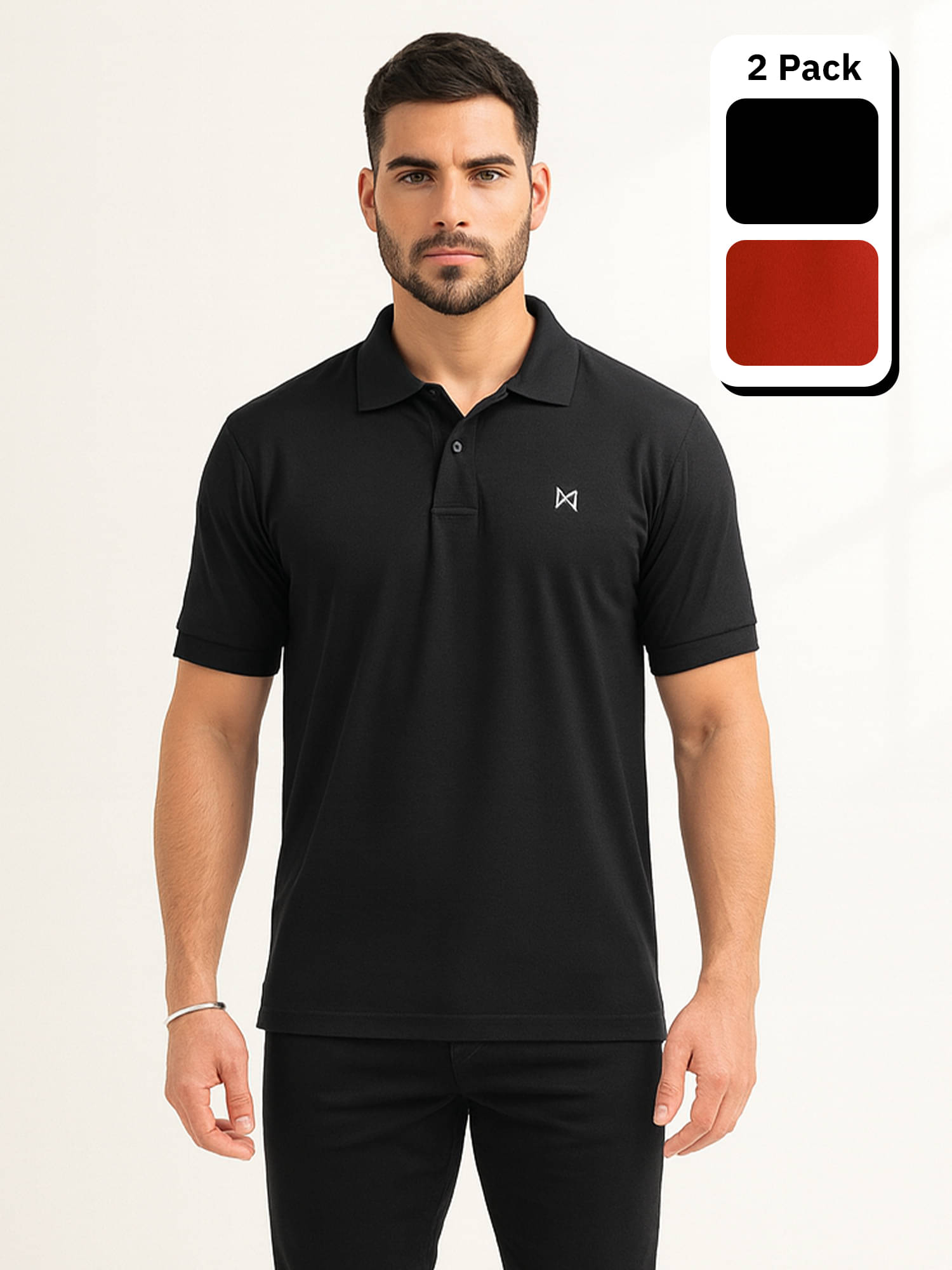 Force NXT Multicolor Polyester Regular Fit Men's Sports Polo T-Shirt ( Pack of 2 ) Force NXT Multicolor Polyester Regular Fit Men's Sports Polo T-Shirt ( Pack of 2 )