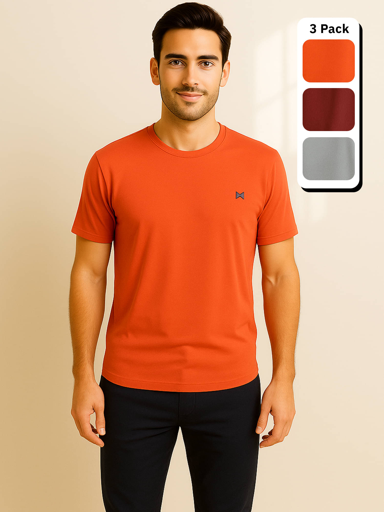 Force NXT Multicolor Polyester Regular Fit Men's Sports T-Shirt ( Pack of 3 )     			Force NXT Multicolor Polyester Regular Fit Men's Sports T-Shirt ( Pack of 3 )