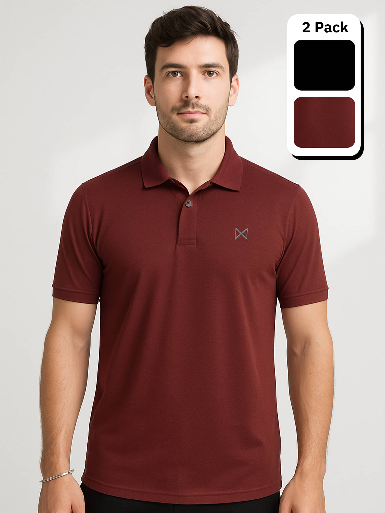 Force NXT Multicolor Polyester Regular Fit Men's Sports Polo T-Shirt ( Pack of 2 ) Force NXT Multicolor Polyester Regular Fit Men's Sports Polo T-Shirt ( Pack of 2 )