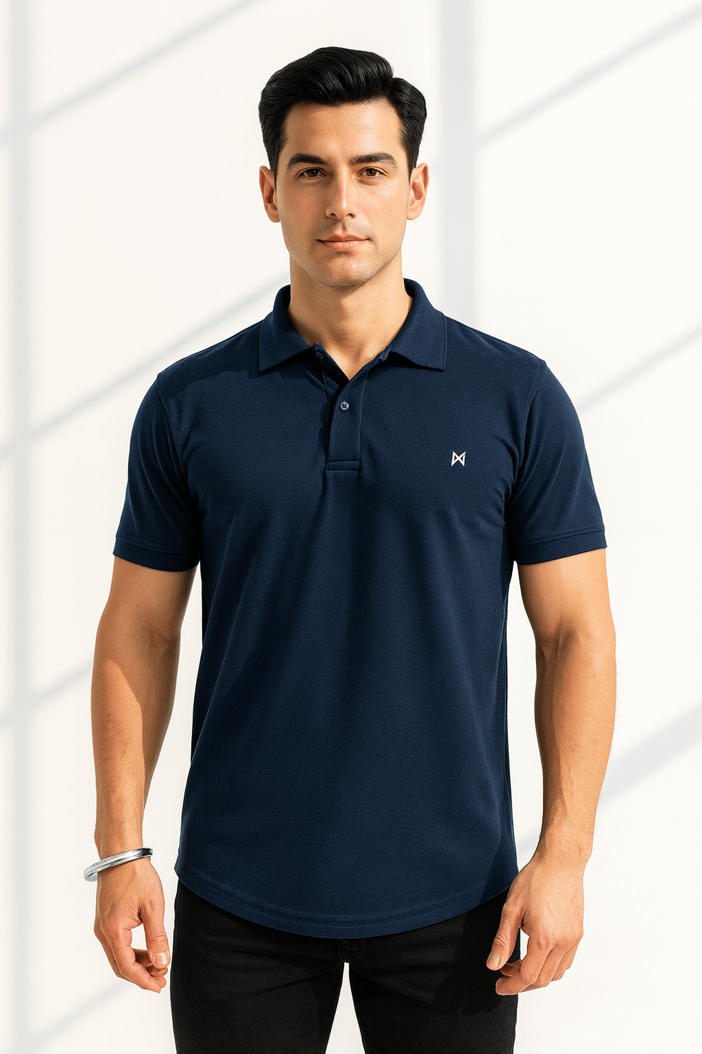 Force NXT Navy Polyester Regular Fit Men's Sports Polo T-Shirt ( Pack of 1 ) Force NXT Navy Polyester Regular Fit Men's Sports Polo T-Shirt ( Pack of 1 )