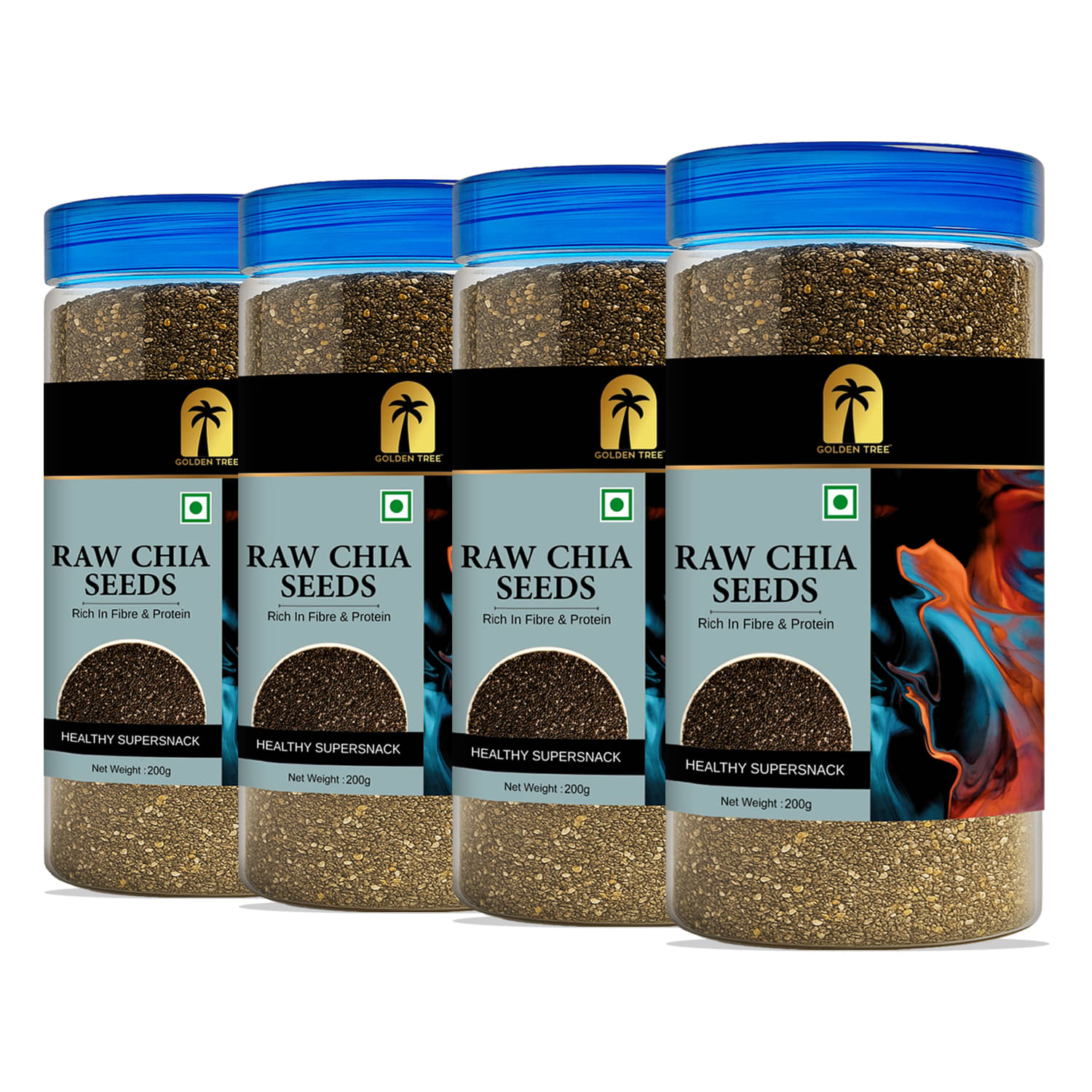     			Golden Tree Chia Seeds ( Pack of 4 )