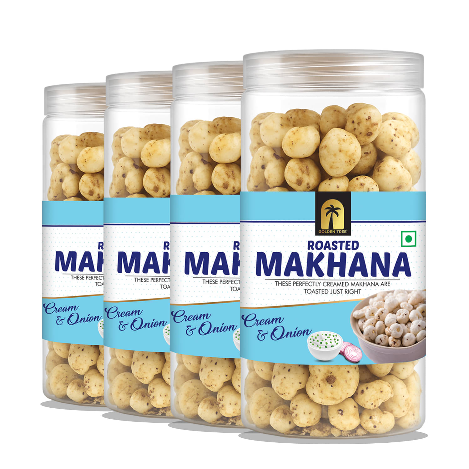    			Golden Tree Handpicked phool makhana/lotus seeds 100 g Pack of 4