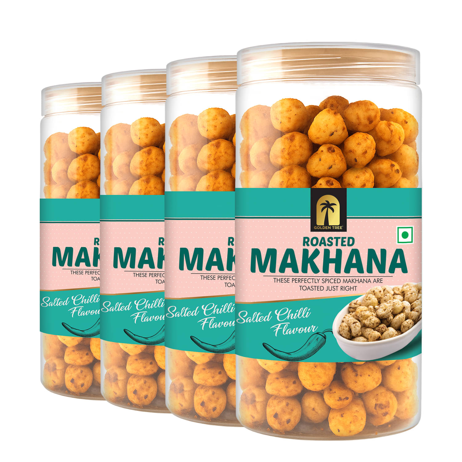     			Golden Tree Handpicked phool makhana/lotus seeds 100 g Pack of 4