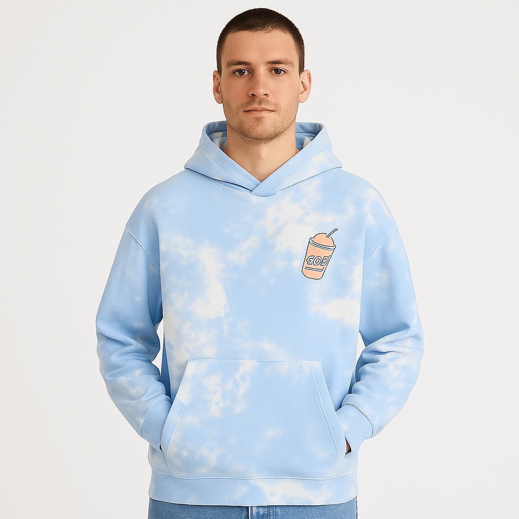     			HARPITA Fleece Hooded Men's Sweatshirt - Blue ( Pack of 1 )
