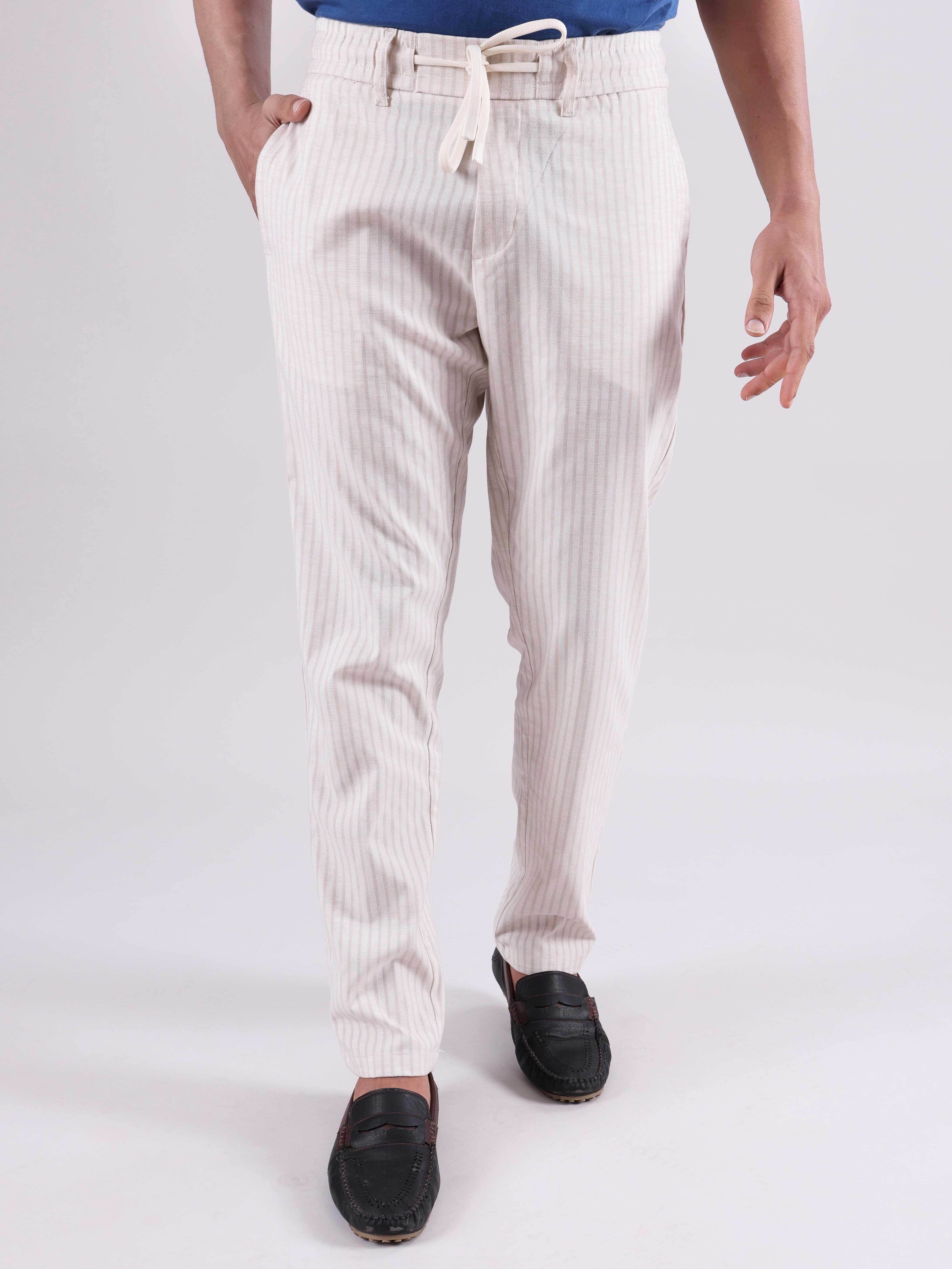     			Hoffman Regular Men's Trouser - Cream ( Pack of 1 )