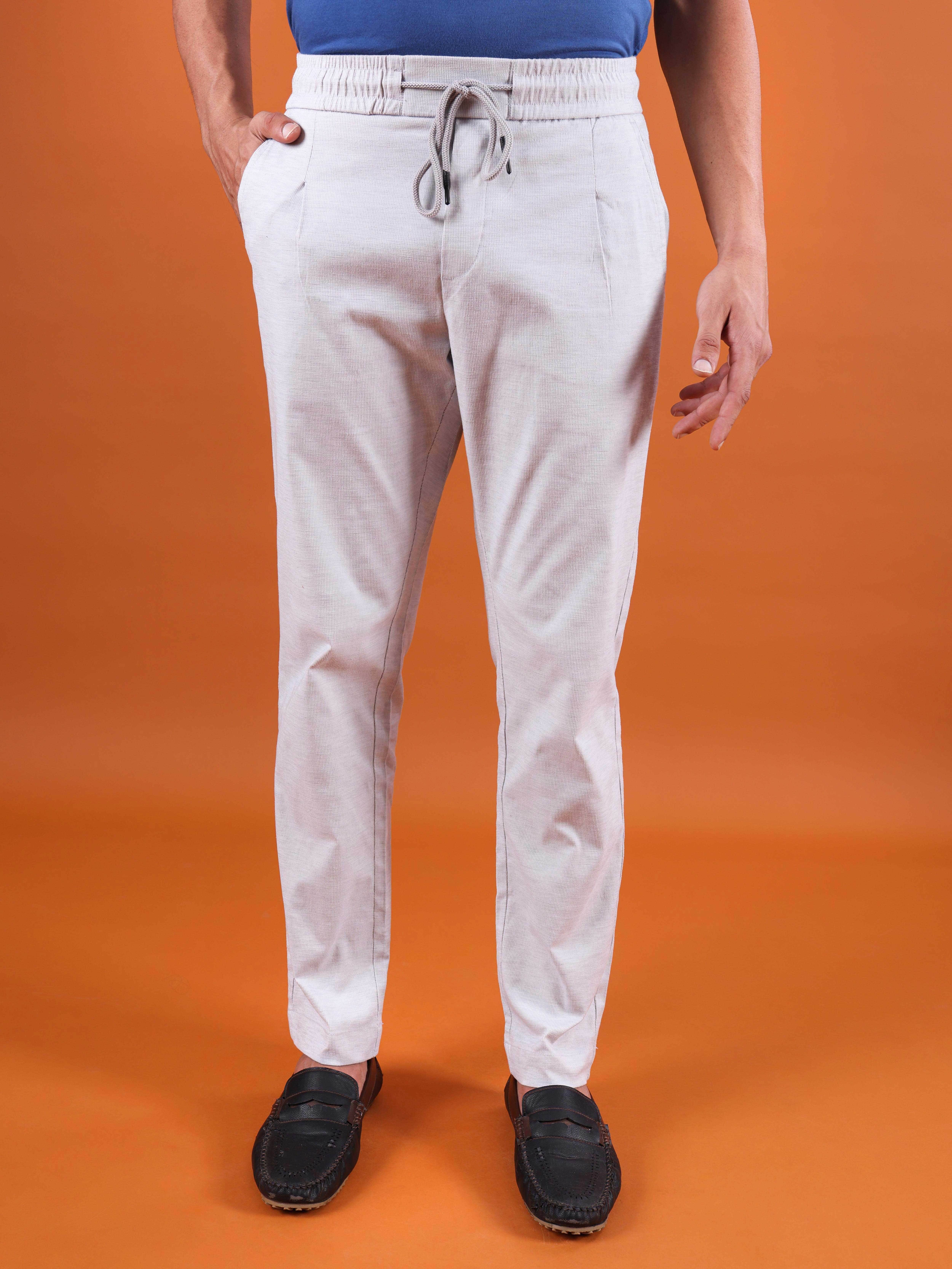     			Hoffman Regular Men's Trouser - White ( Pack of 1 )