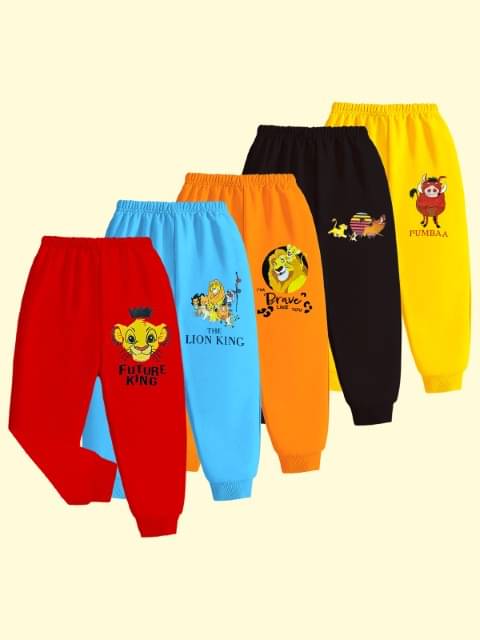     			Kuchipoo Pack of 5 Baby Boys Cotton Blend Trackpant ( Multicolor 1 )