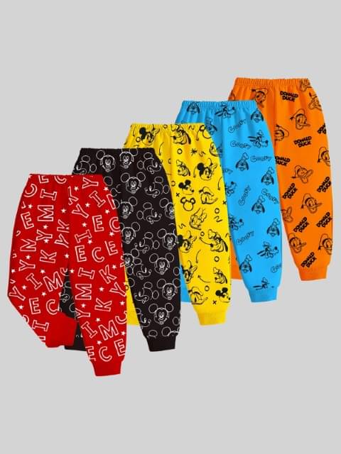     			Kuchipoo Pack of 5 Baby Boys Cotton Trackpant ( Multicolor )