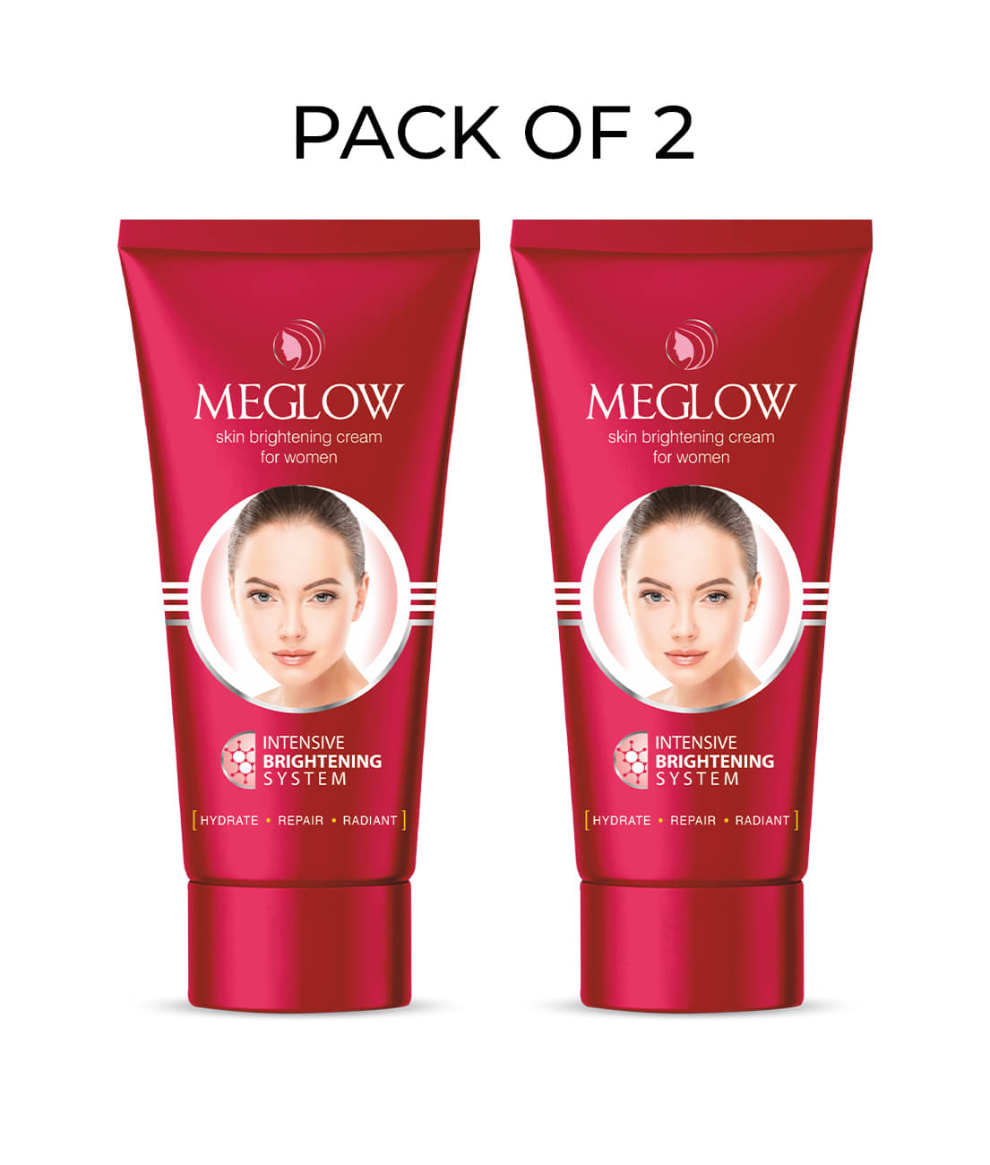     			Meglow Skin Brightening Cream for Women it Hydrates and Evens Skin Tone 15g ( Pack of 2 )