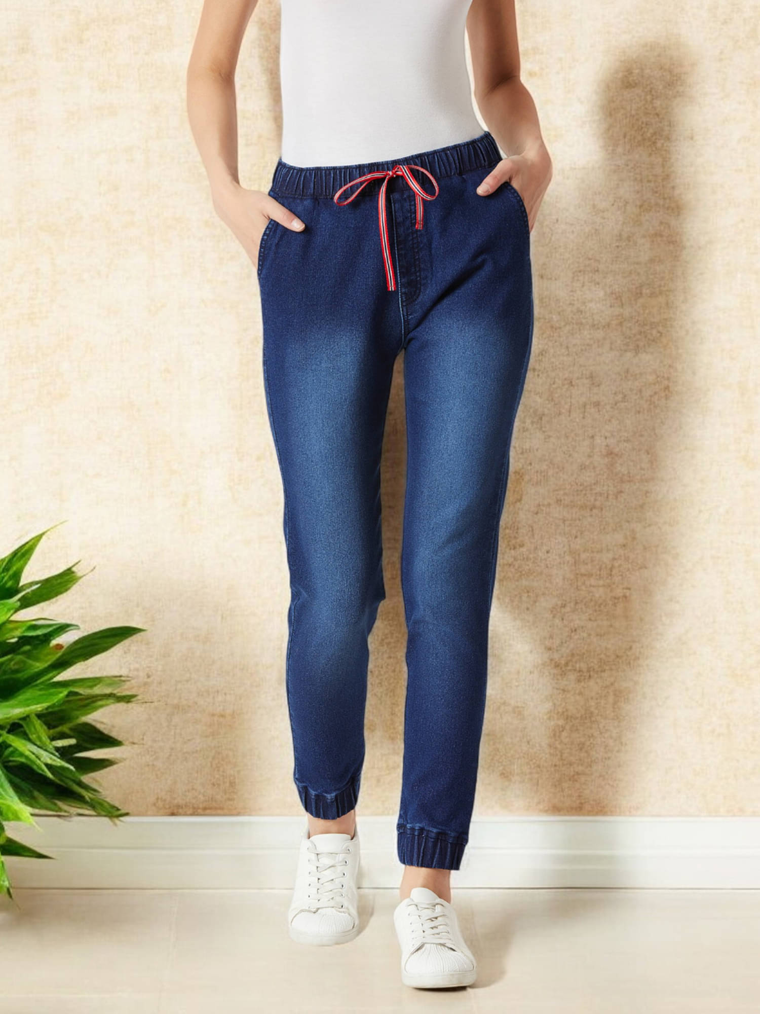     			Miss Chase Women's Regular Fit Mid-Rise Jeans ( Navy )