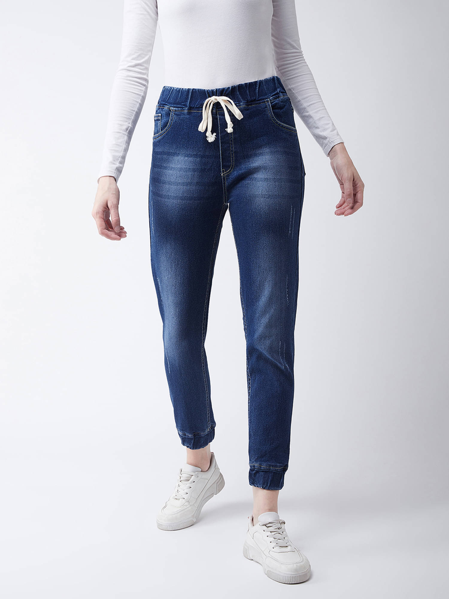     			Miss Chase Women's Relaxed Fit Mid-Rise Jeans ( Navy )