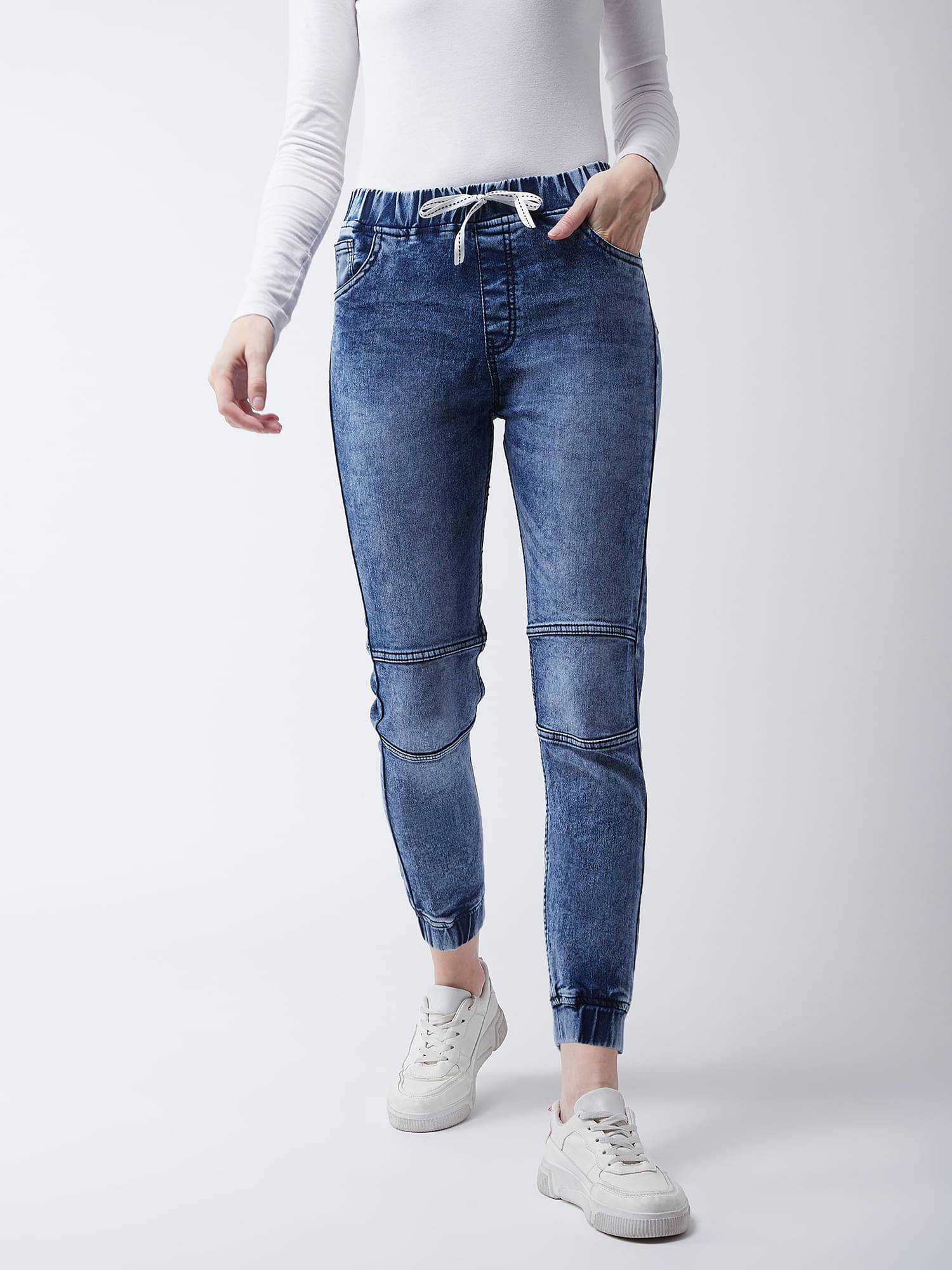    			Miss Chase Women's Relaxed Fit Mid-Rise Jeans ( Blue )