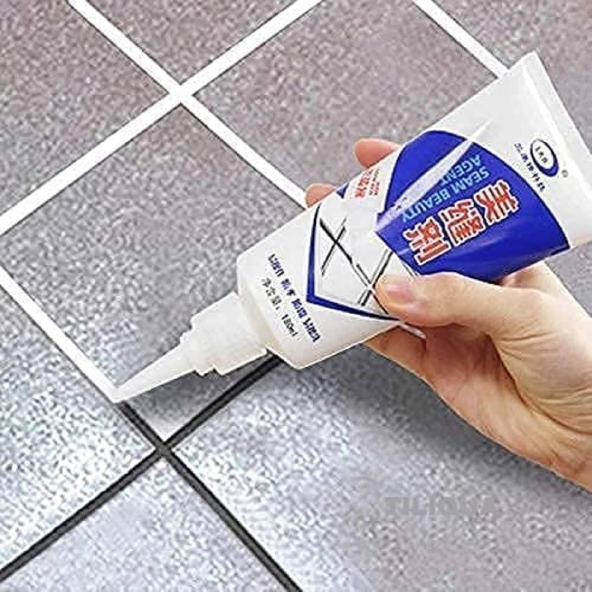     			PRIMIYARA Tiles Gap Filler Waterproof, Gap Sealant, Grout, White Cement Paste Tube, Gap Filler for Walls and Joints, Waterproof Sealant, Tile Gap Filler Tube for Kitchen, Bathroom (180 ML.)