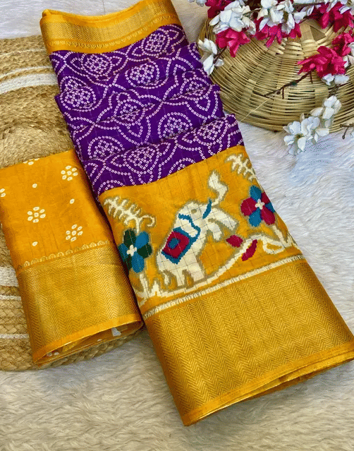 R K S M Georgette Printed Regular Saree With Unstitched Blouse Piece ( Lavender ) R K S M Georgette Printed Regular Saree With Unstitched Blouse Piece ( Lavender )