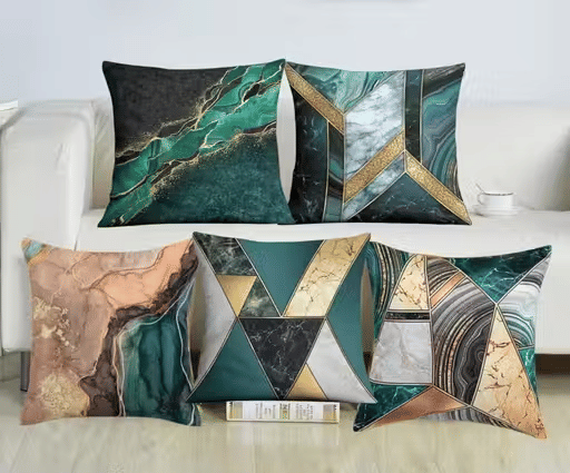 R2H2 - Pack of 5 Others Abstract Regular Pillow Cover ( 40.64 cm(16) x 40.64 cm(16) ) - Multi R2H2 - Pack of 5 Others Abstract Regular Pillow Cover ( 40.64 cm(16) x 40.64 cm(16) ) - Multi
