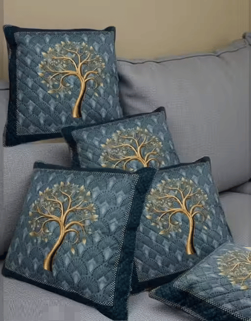     			R2H2 - Pack of 5 Velvet Abstract Regular Pillow Cover ( 40.64 cm(16) x 40.64 cm(16) ) - White