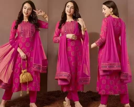     			RPD FASHIOB Women Cotton Printed Straight Kurti With Pants ( Red )