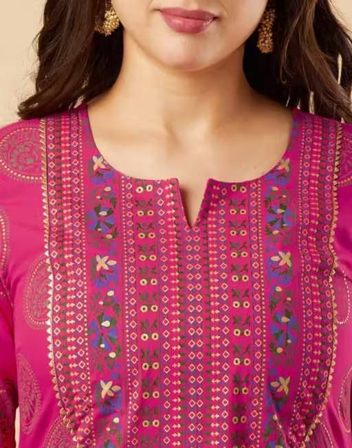 RPD FASHIOB Women Cotton Printed Straight Kurti With Pants ( Red ) RPD FASHIOB Women Cotton Printed Straight Kurti With Pants ( Red )