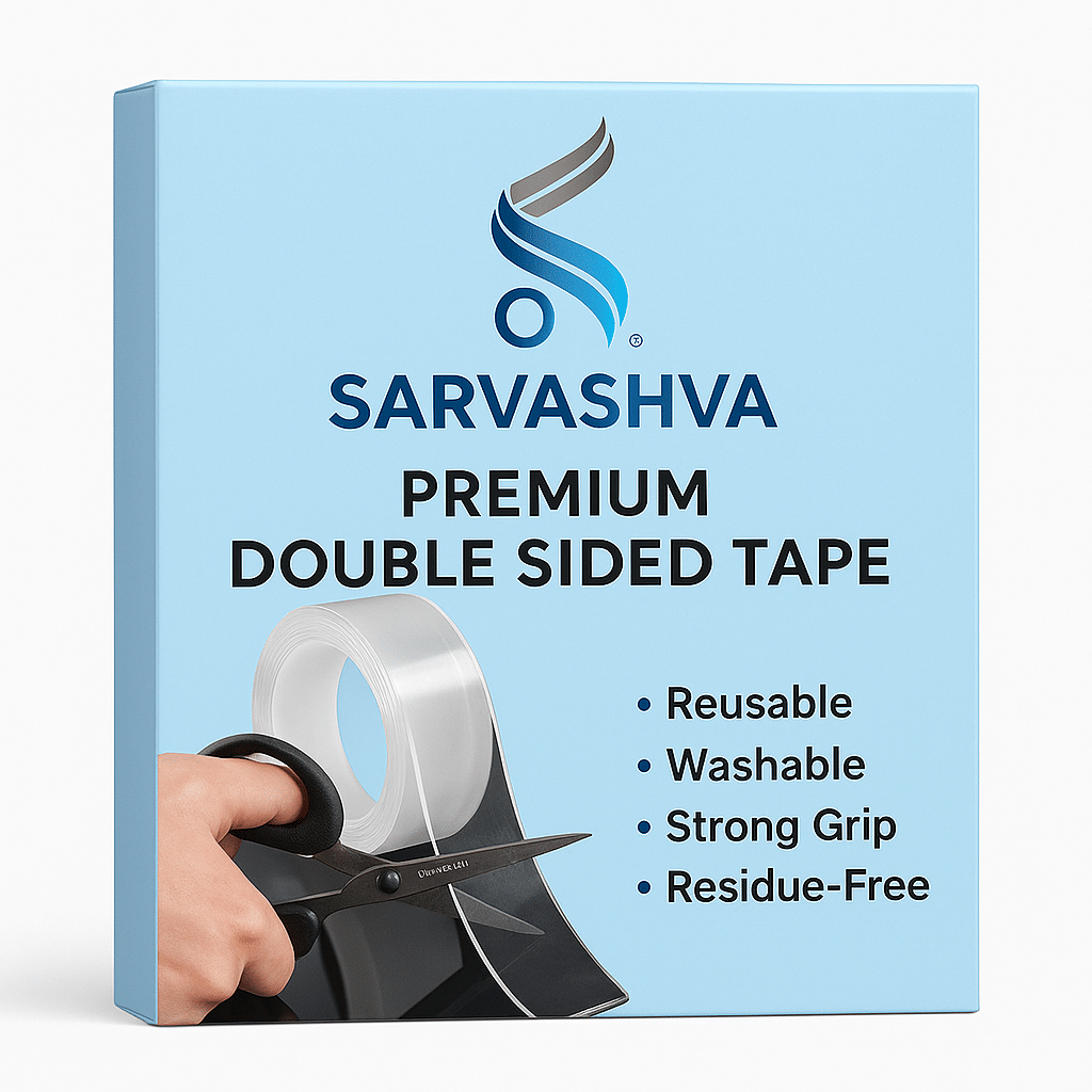 Radhe Creation Transparent Double Sided Nano Tape ( Pack of 1 ) Radhe Creation Transparent Double Sided Nano Tape ( Pack of 1 )