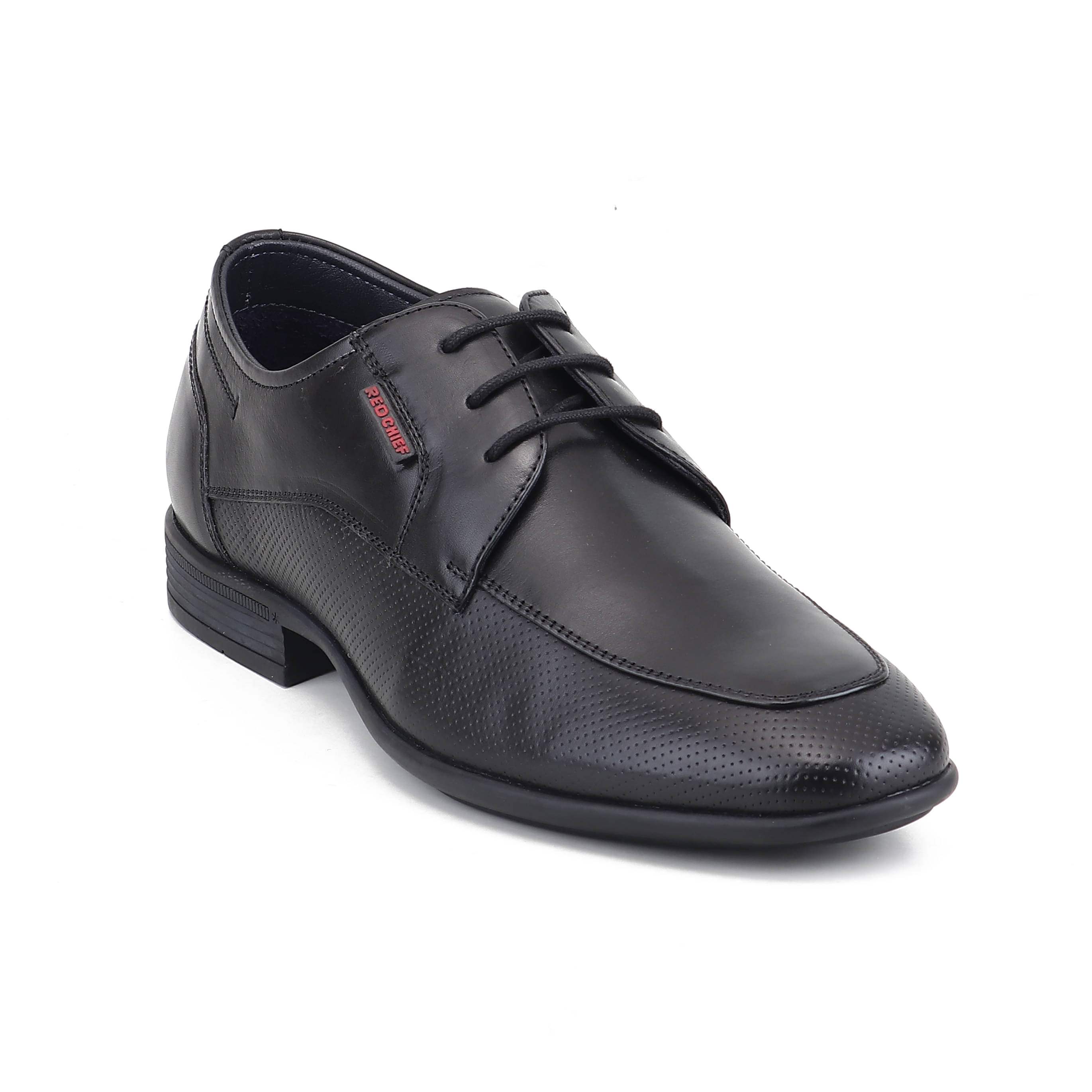     			Red Chief Black Men's Derby Formal Shoes