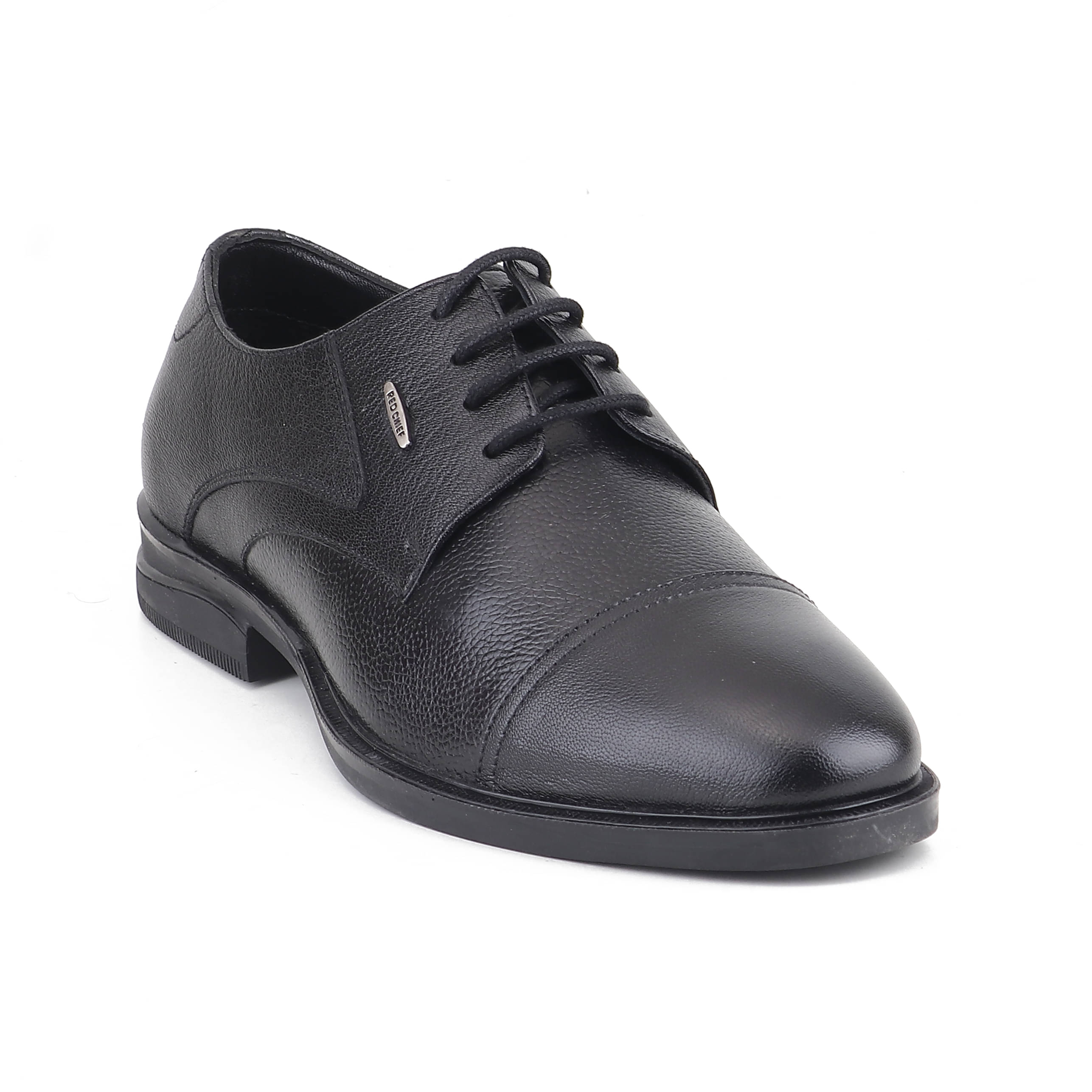     			Red Chief Black Men's Derby Formal Shoes