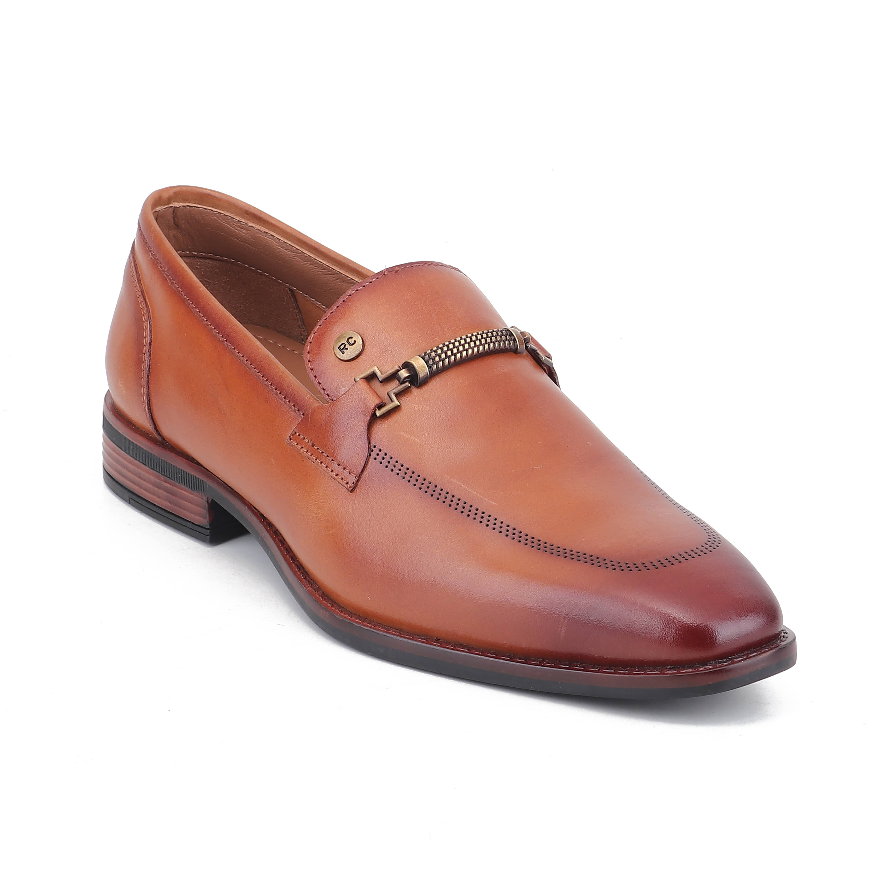    			Red Chief Tan Men's Slip On Formal Shoes